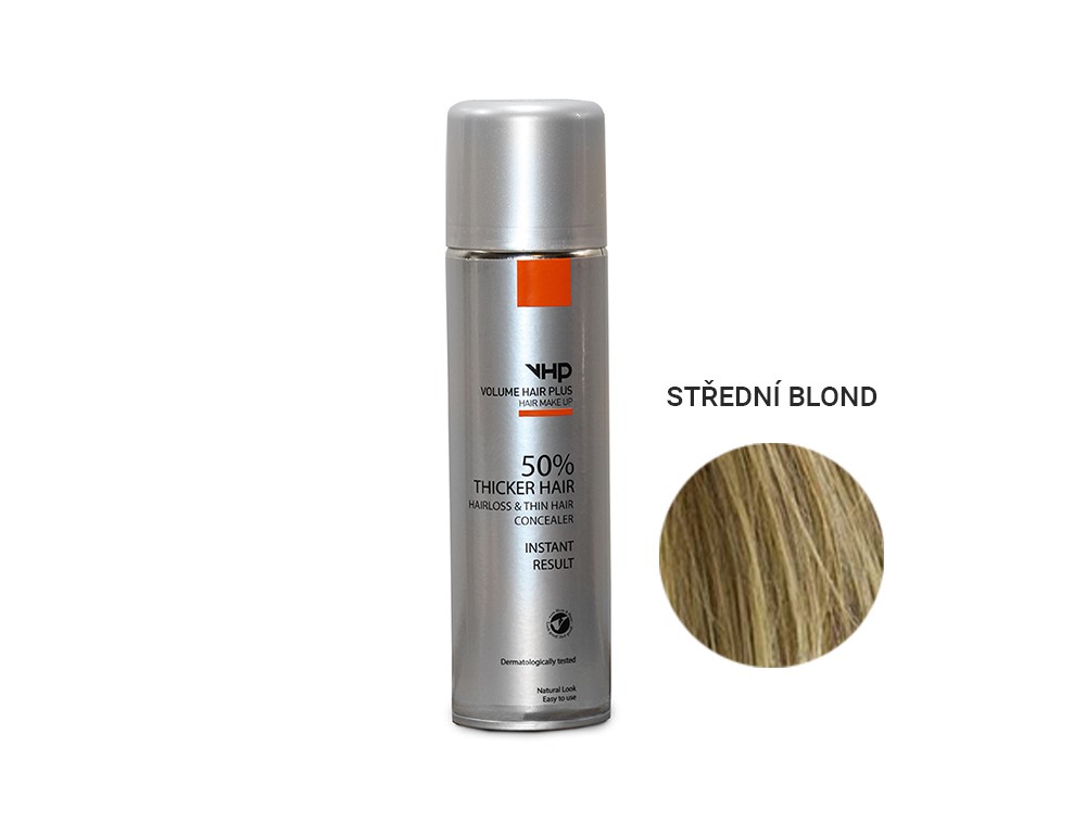 Volume Hair Plus vlasový zesilovač STŘEDNÍ BLOND ve spreji pro zahuštění vlasů 250 ml
